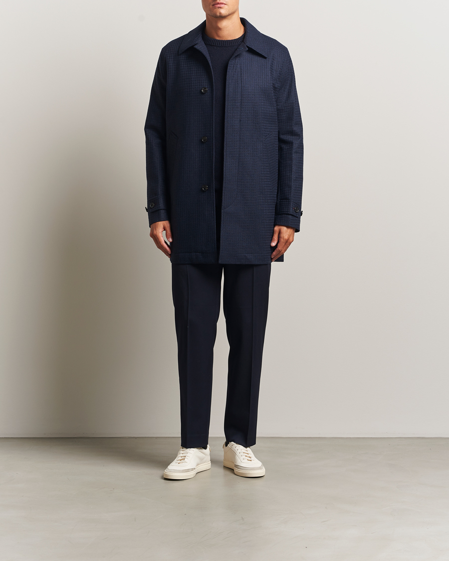 Homme | Manteaux Et Vestes | PS Paul Smith | Wool Dogtooth Coat Blue