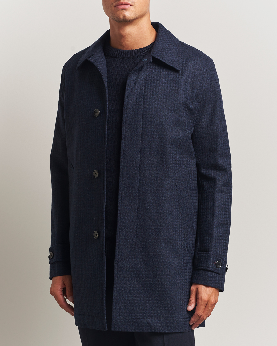 Homme | Manteaux Et Vestes | PS Paul Smith | Wool Dogtooth Coat Blue