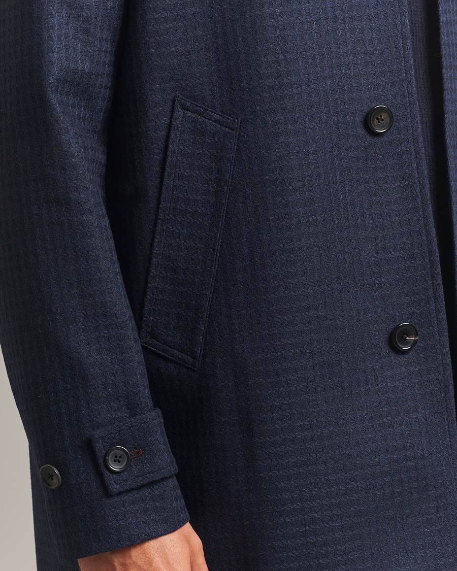 Homme | Manteaux Et Vestes | PS Paul Smith | Wool Dogtooth Coat Blue