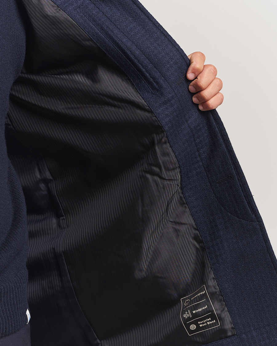 Homme | Manteaux Et Vestes | PS Paul Smith | Wool Dogtooth Coat Blue