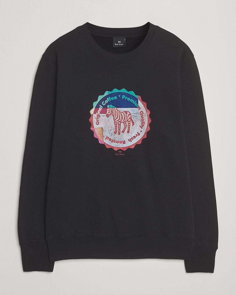 Homme | Pulls Et Tricots | PS Paul Smith | Zebra Bottle Top Crew Neck Sweatshirt Black