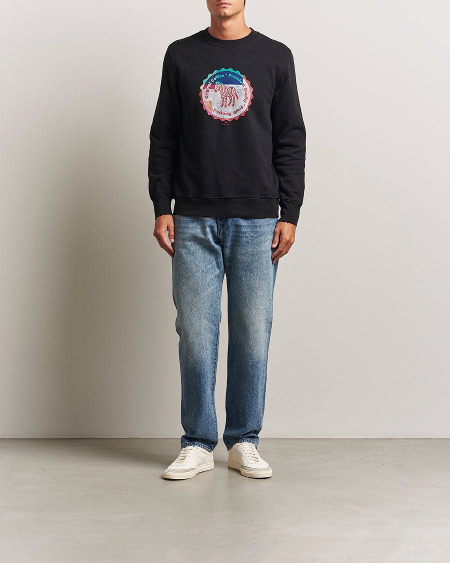 Homme | Pulls Et Tricots | PS Paul Smith | Zebra Bottle Top Crew Neck Sweatshirt Black