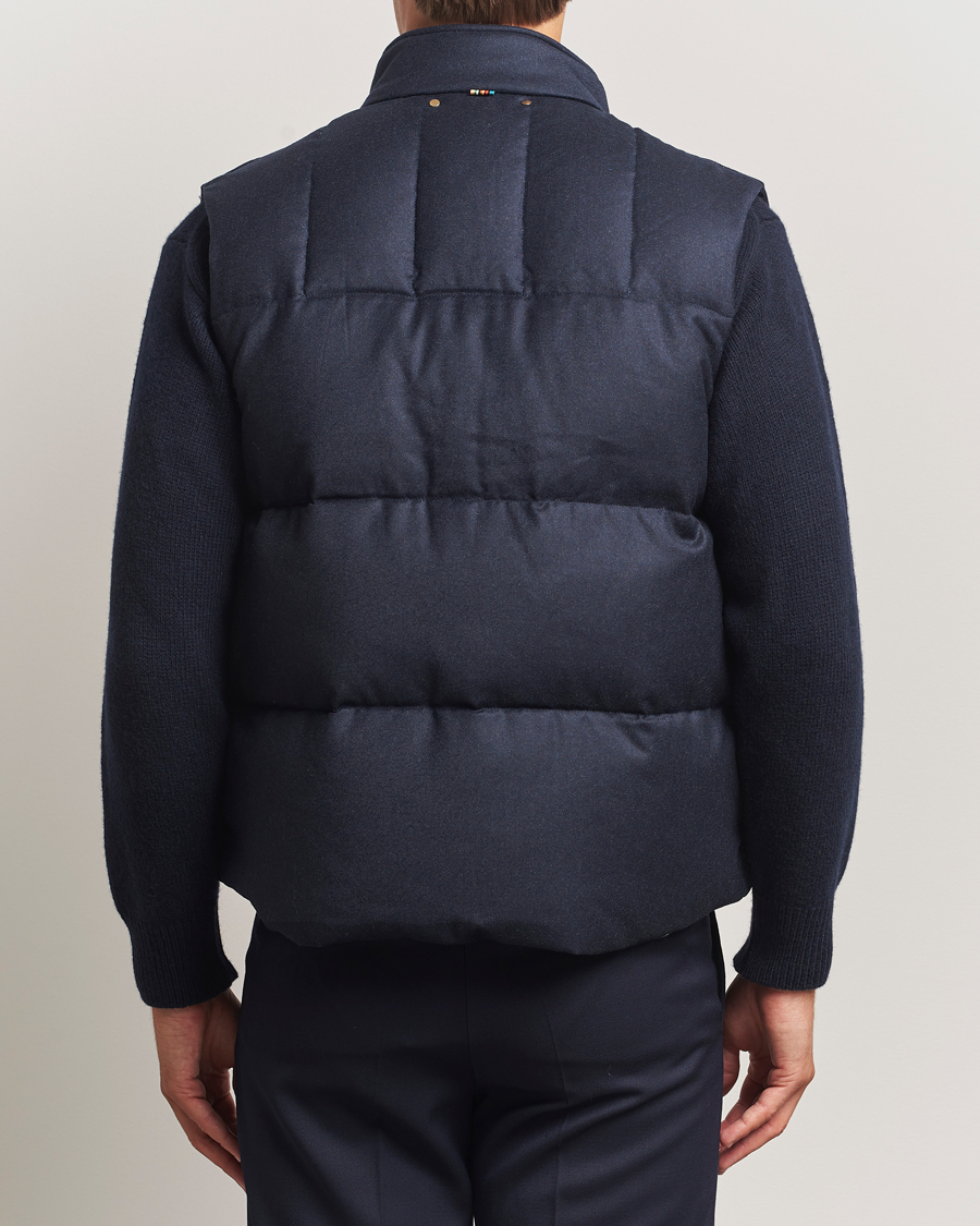 Homme | Gilets | Paul Smith | Wool/Cashmere Down Gilet Navy