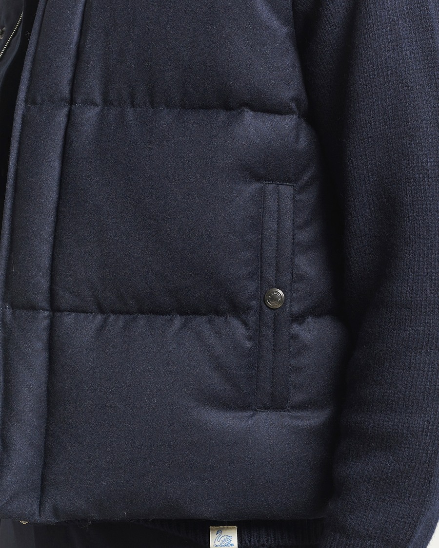 Homme | Gilets | Paul Smith | Wool/Cashmere Down Gilet Navy