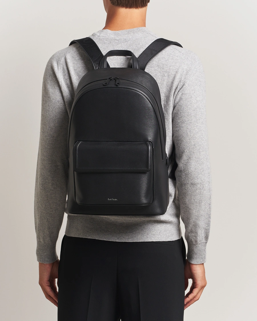 Homme | Sacs | Paul Smith | Leather Backpack Black