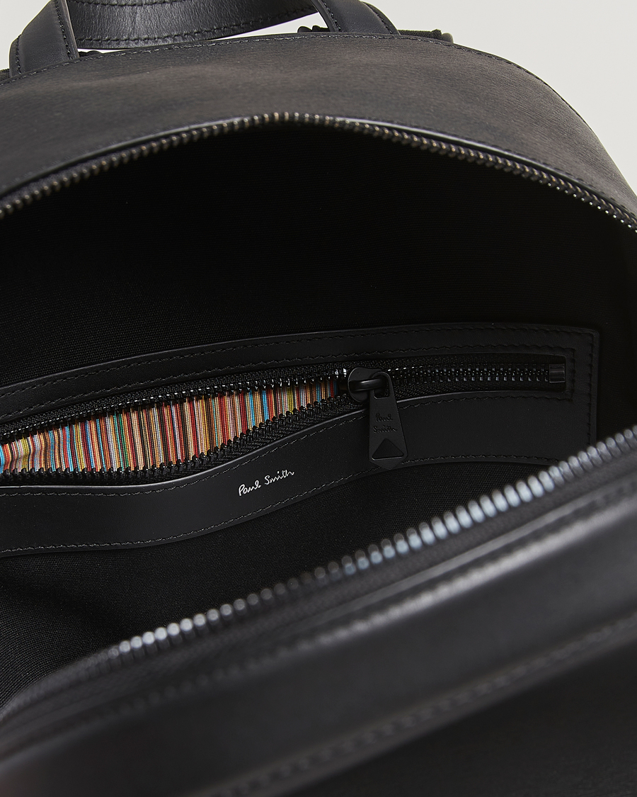 Homme | Sacs | Paul Smith | Leather Backpack Black
