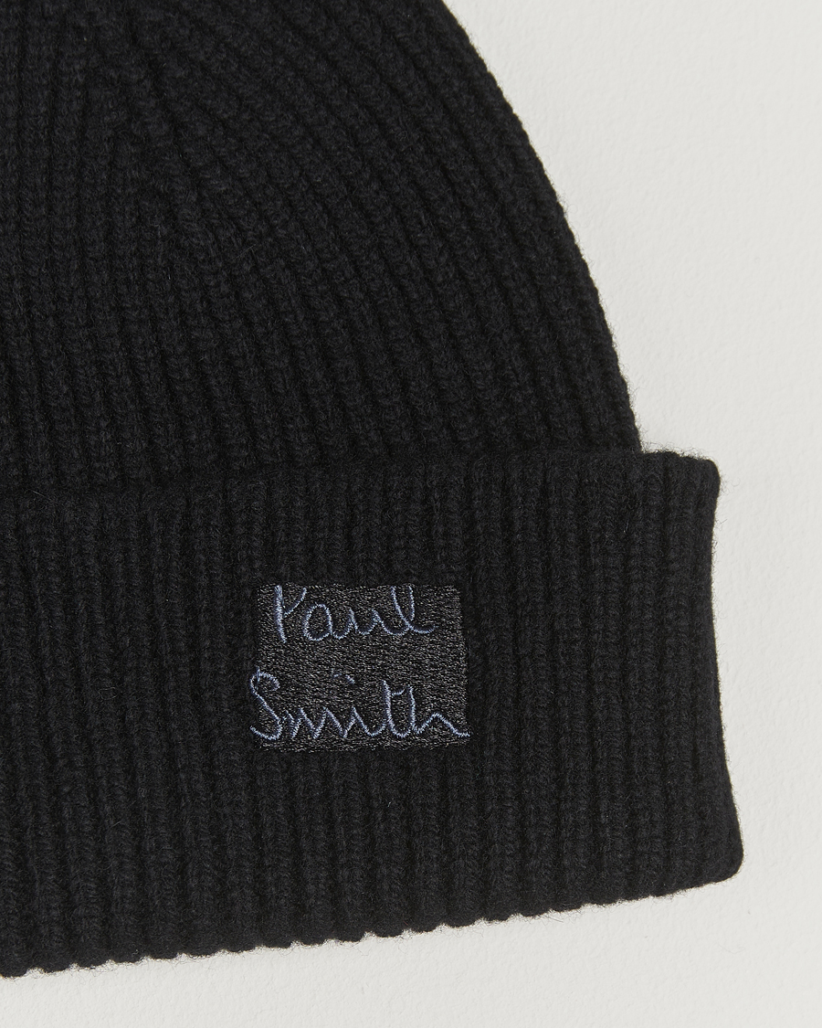 Homme | Bonnets | Paul Smith | Cashmere Beanie Black