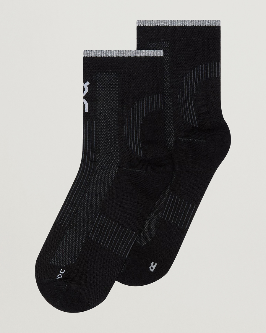 Homme | Sous-Vêtements Et Chaussettes | On | Performance Run Sock Mid Black