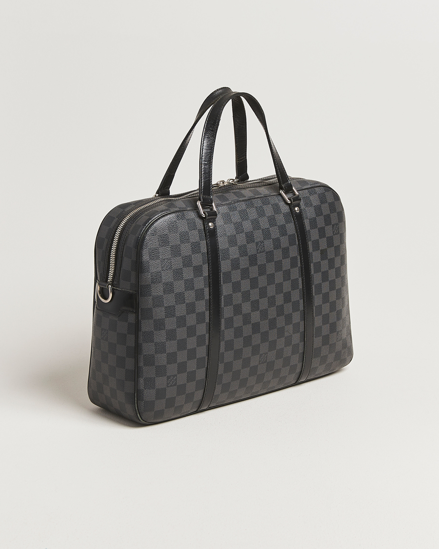 Homme | Pre-Owned & Vintage Bags | Louis Vuitton Pre-Owned | Jorn Porte Documents Damier Graphite