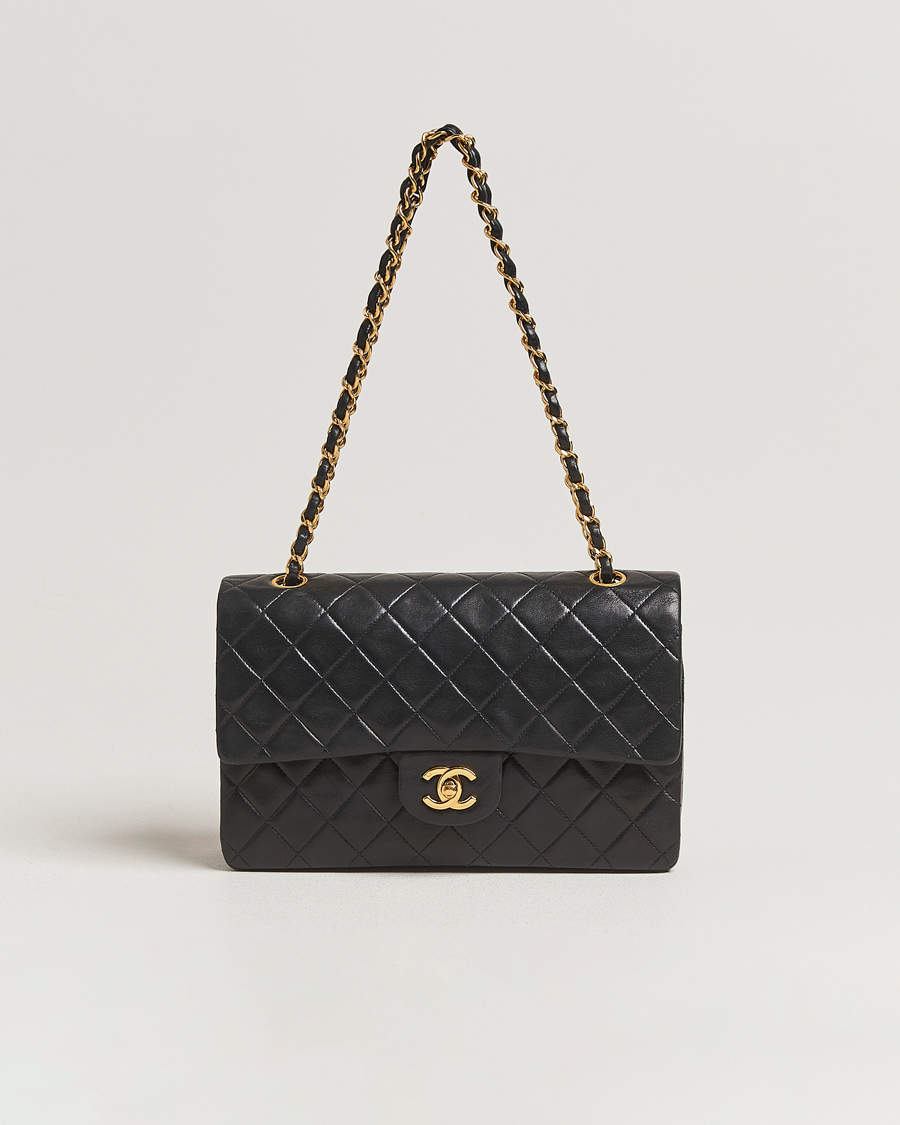 Homme | Pre-Owned & Vintage Bags | Chanel Pre-Owned | Classic Double Flap Medium Black