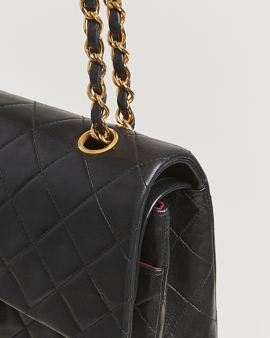 Homme | Pre-Owned & Vintage Bags | Chanel Pre-Owned | Classic Double Flap Medium Black