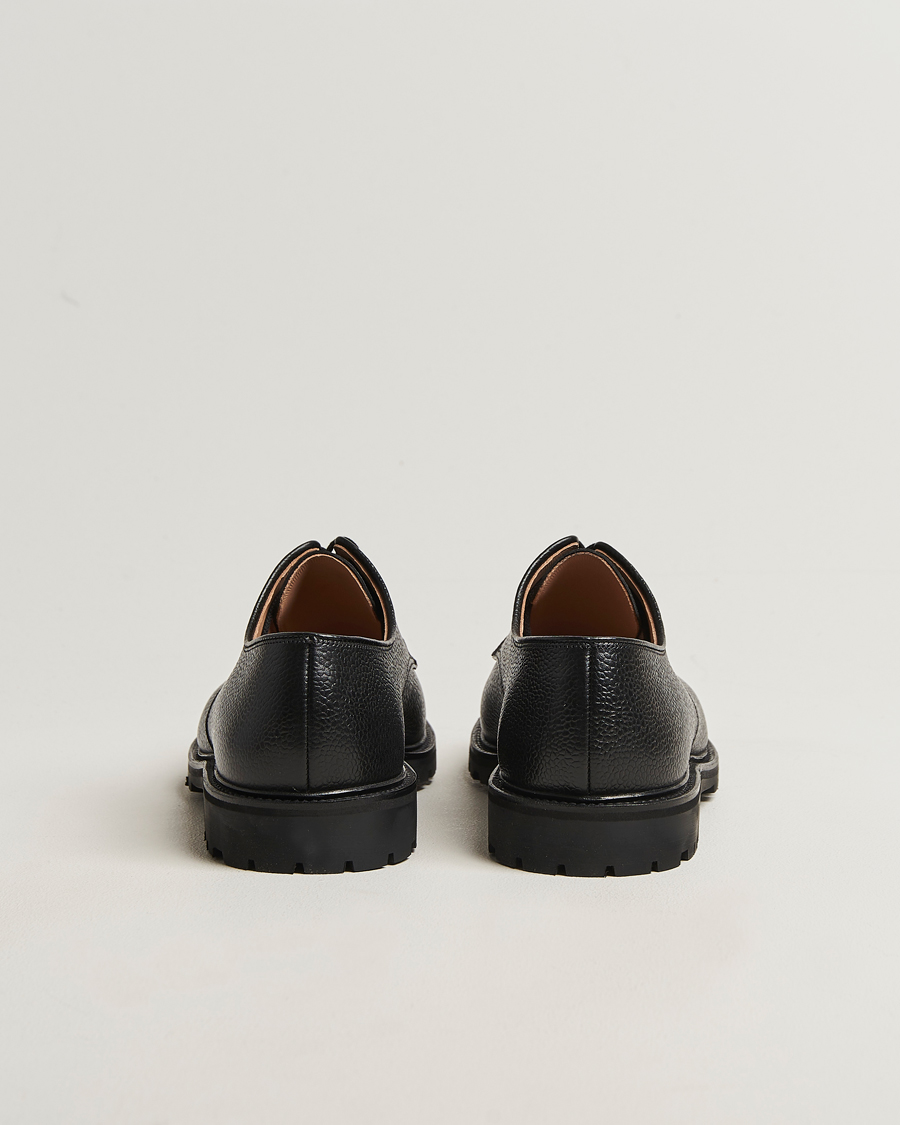 Homme | Derbies | Crockett & Jones | Sandhurst Derby Vibram Black Scotch Grain