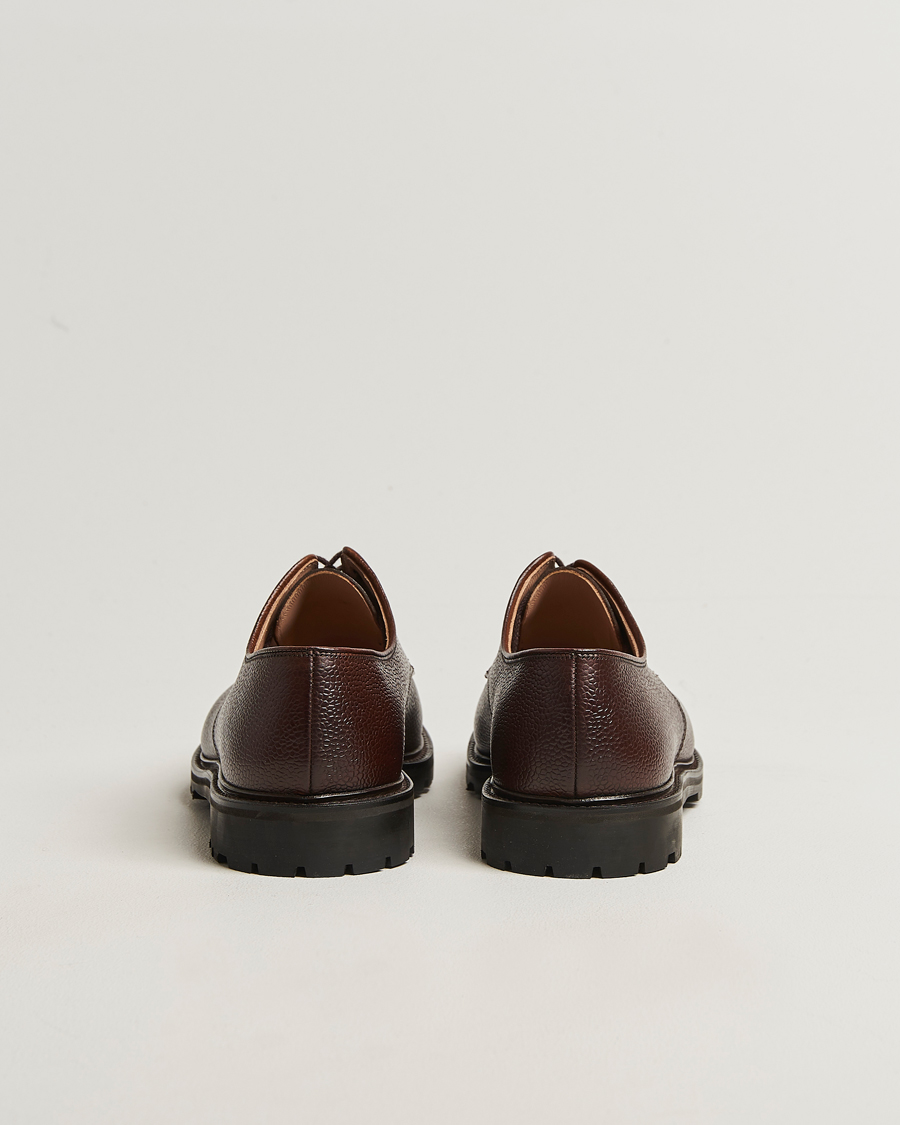 Homme | Derbies | Crockett & Jones | Sandhurst Derby Vibram Brown Scotch Grain