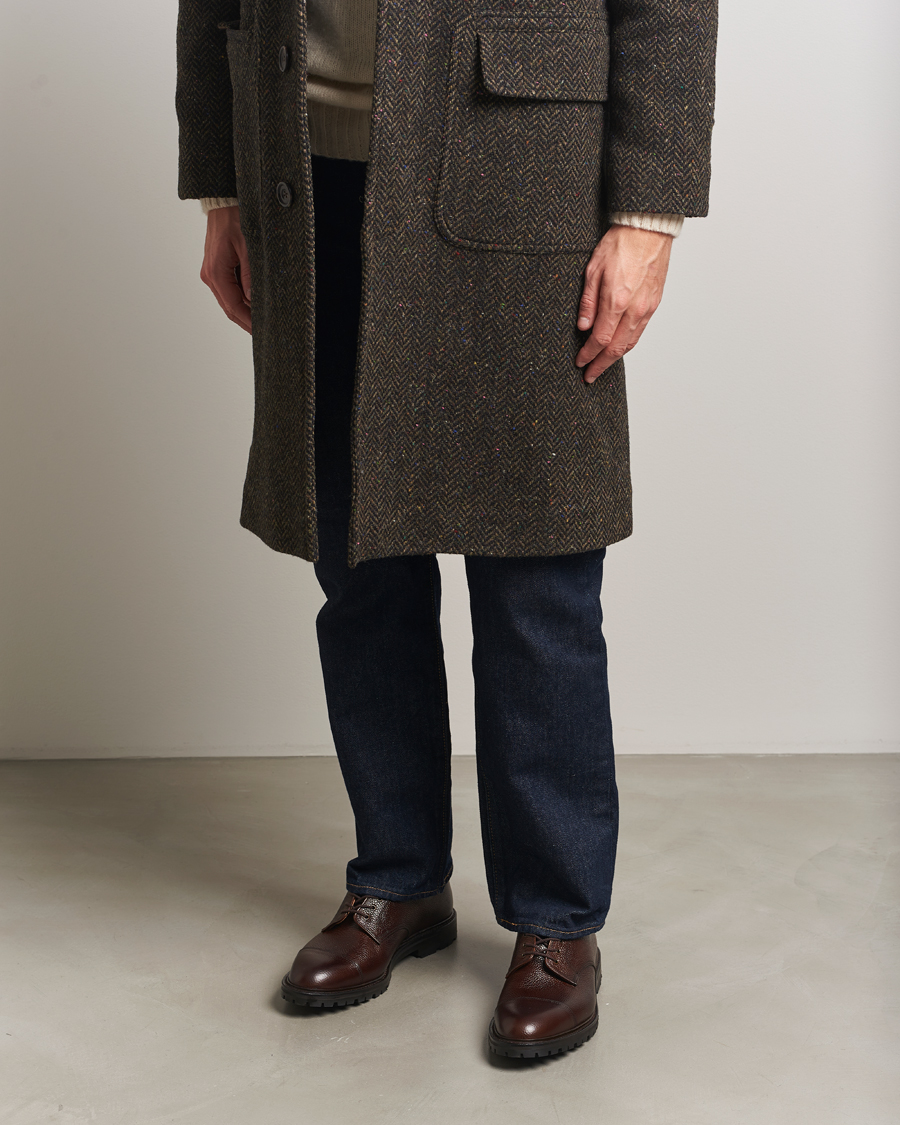 Homme | Derbies | Crockett & Jones | Sandhurst Derby Vibram Brown Scotch Grain