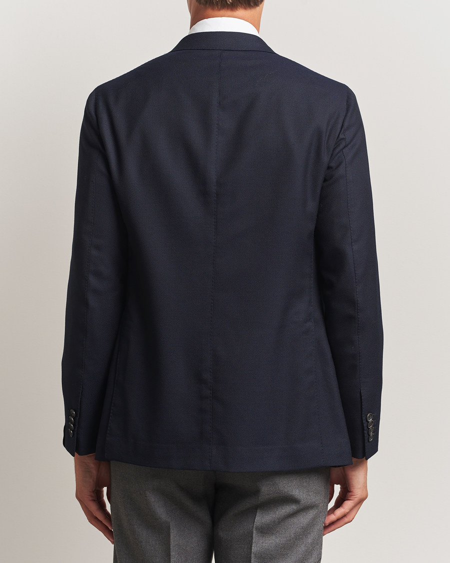 Homme | Blazers | Caruso | Aida Wool Hopsack Blazer Navy
