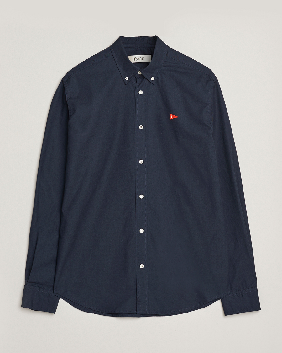 Homme | Chemises | Forét | Flag Regular Fit Oxford Shirt Navy