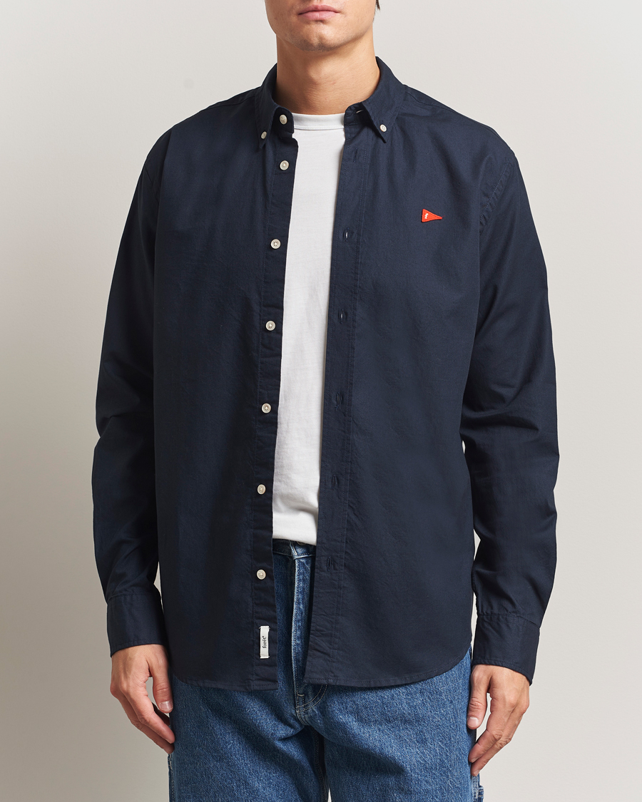 Homme | Chemises | Forét | Flag Regular Fit Oxford Shirt Navy