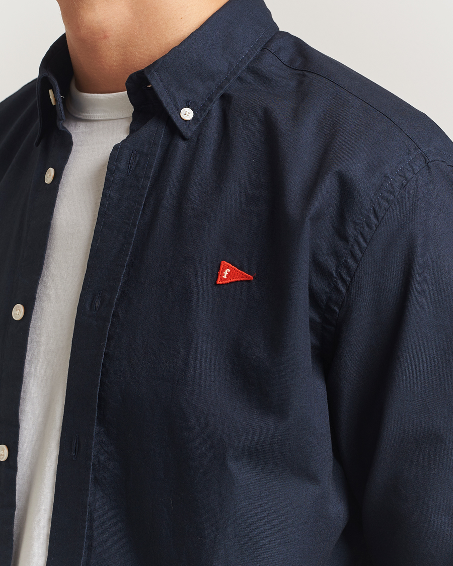 Homme | Chemises | Forét | Flag Regular Fit Oxford Shirt Navy