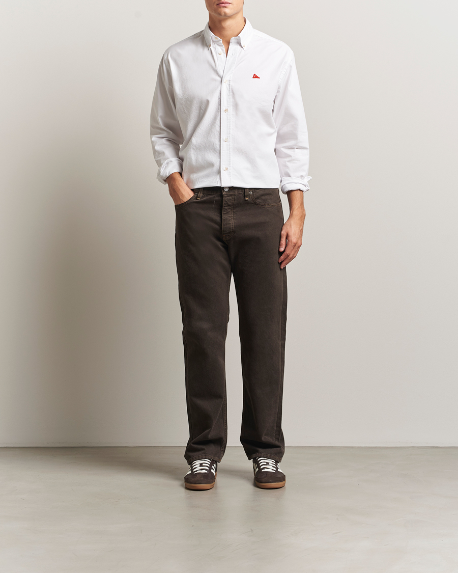 Homme | Chemises | Forét | Flag Regular Fit Oxford Shirt White