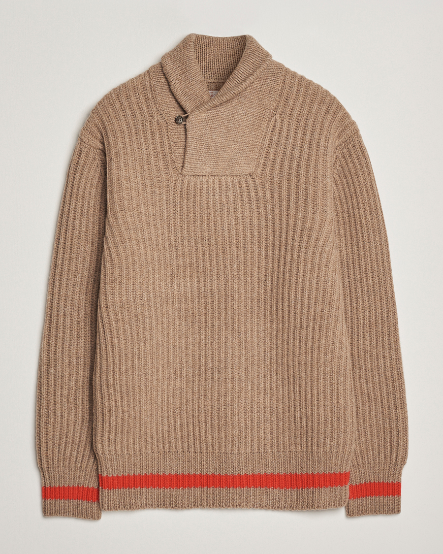 Heren | Truien | Filson | Bristol Shawl Neck Sweater Oatmeal