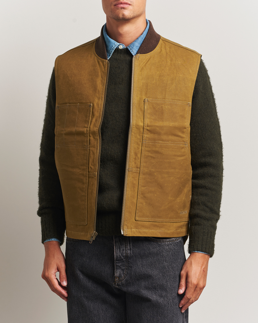 Homme | Gilets | Filson | Tin Cloth Insulated Work Vest Dark Tan