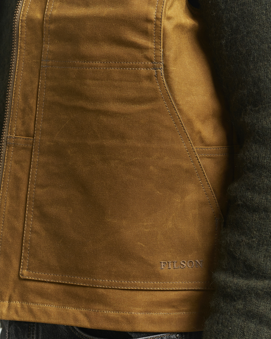 Homme | Gilets | Filson | Tin Cloth Insulated Work Vest Dark Tan