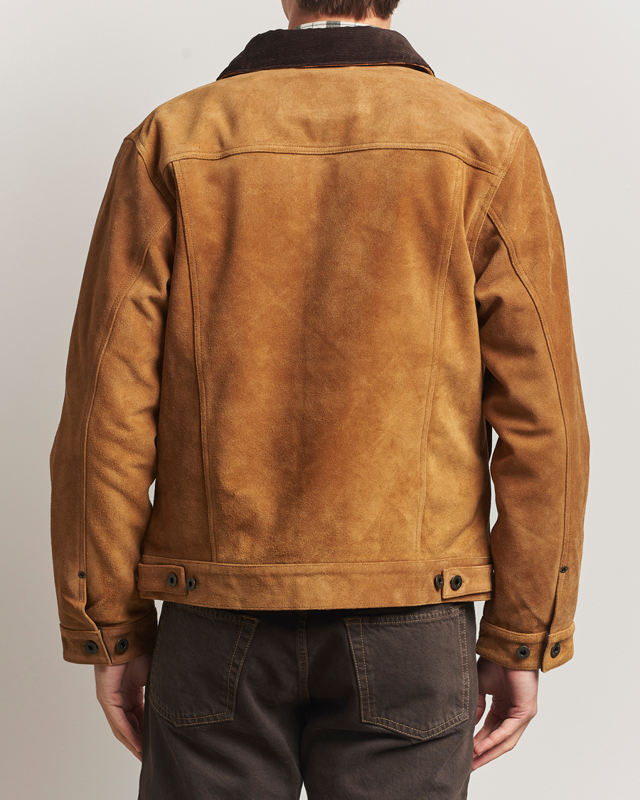 Heren | Jassen | Filson | Short Lined Suede Cruiser Saddle Brown
