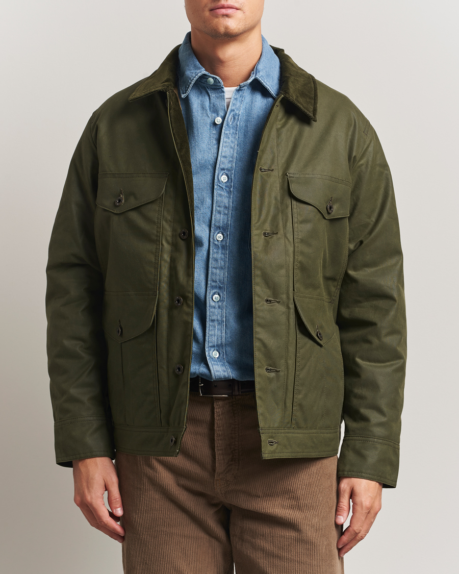 Homme | Manteaux Et Vestes | Filson | Journeyman Waxed Jacket Otter Green