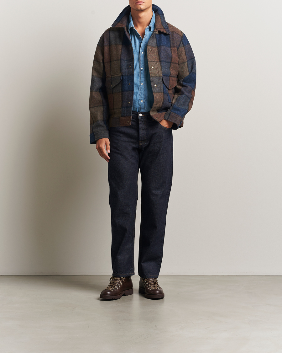Homme | Manteaux Et Vestes | Filson | Mackinaw Checked Wool Work Jacket Blue/Brown