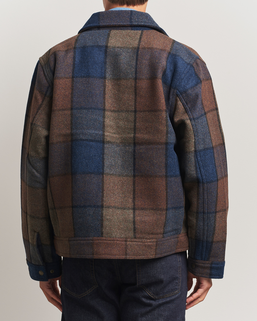 Homme | Manteaux Et Vestes | Filson | Mackinaw Checked Wool Work Jacket Blue/Brown