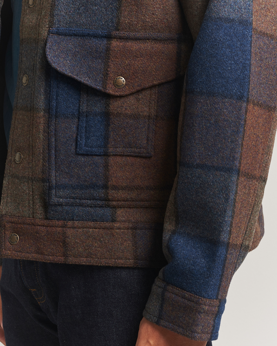 Homme | Manteaux Et Vestes | Filson | Mackinaw Checked Wool Work Jacket Blue/Brown