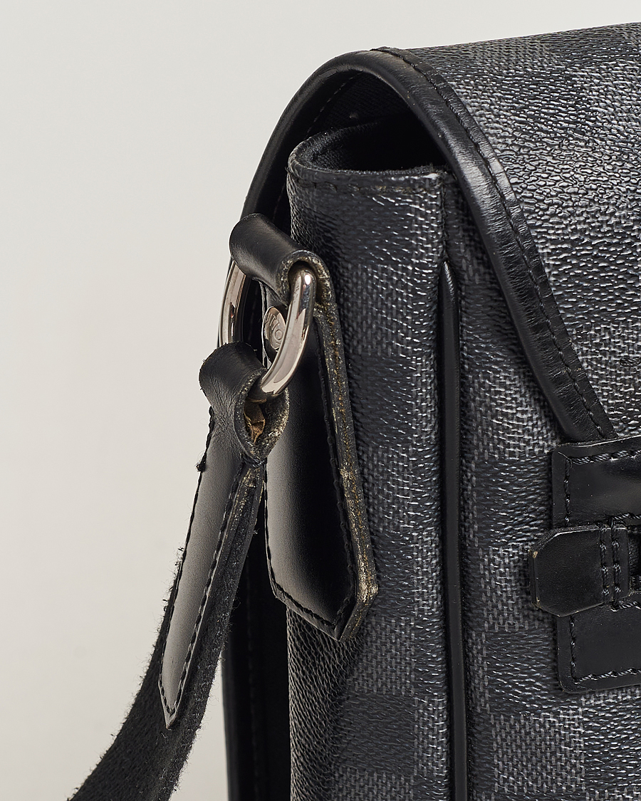 Heren | Pre-Owned & Vintage Bags | Louis Vuitton Pre-Owned | Daniel MM Shoulder Bag Damier Graphite