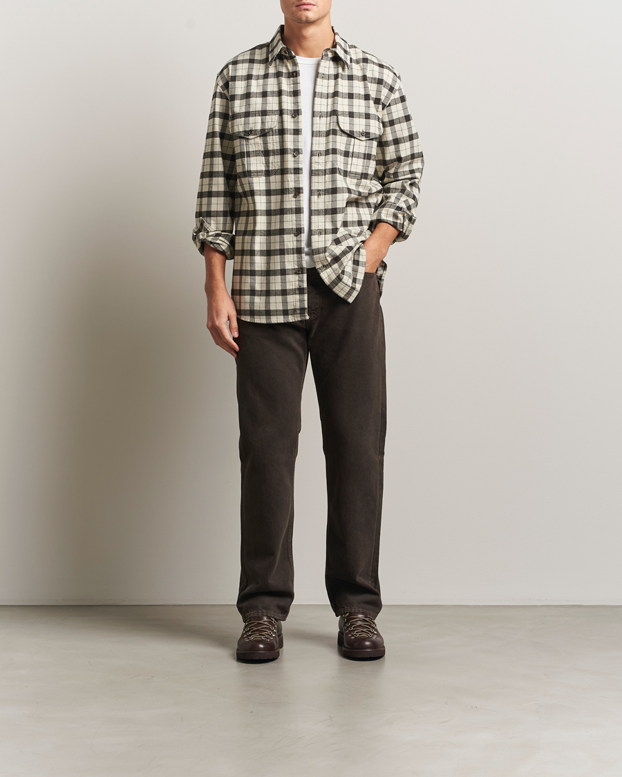 Homme | Chemises | Filson | Checked Alaskan Guide Shirt Cream/Grey
