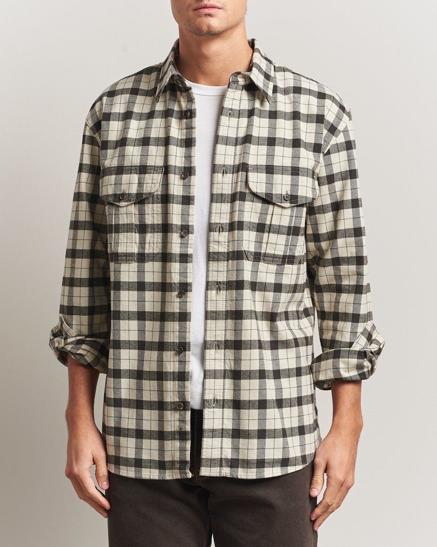 Homme | Chemises | Filson | Checked Alaskan Guide Shirt Cream/Grey