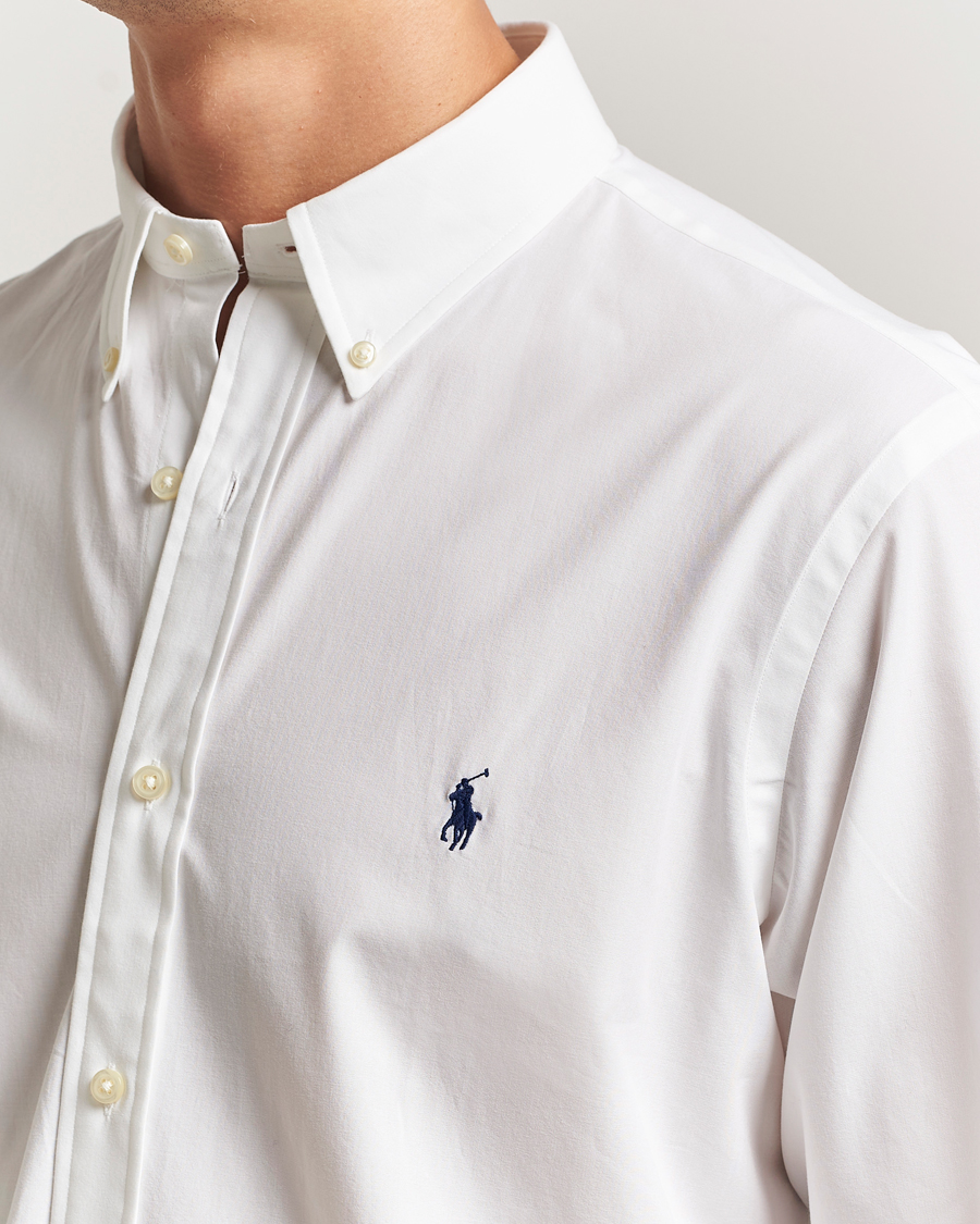 Homme | Chemises | Polo Ralph Lauren | Custom Fit Stretch Poplin Shirt White