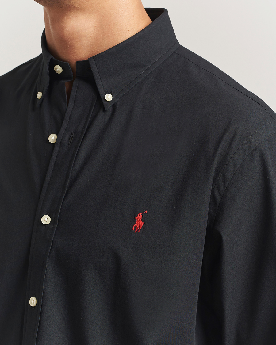 Heren | Overhemden | Polo Ralph Lauren | Custom Fit Stretch Poplin Shirt Polo Black