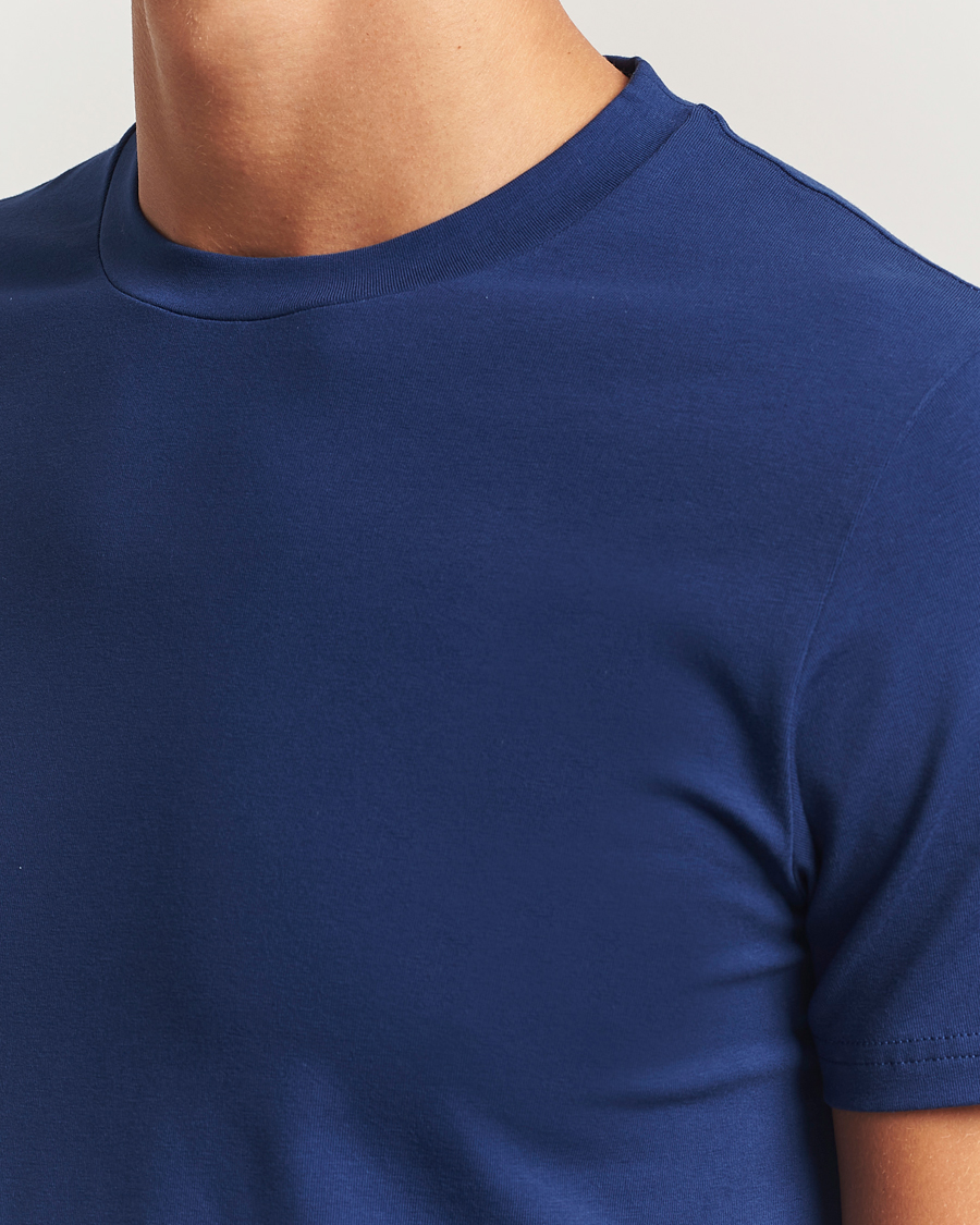 Homme | T-shirts | Filippa K | Soft Lycra T-Shirt Royal Navy