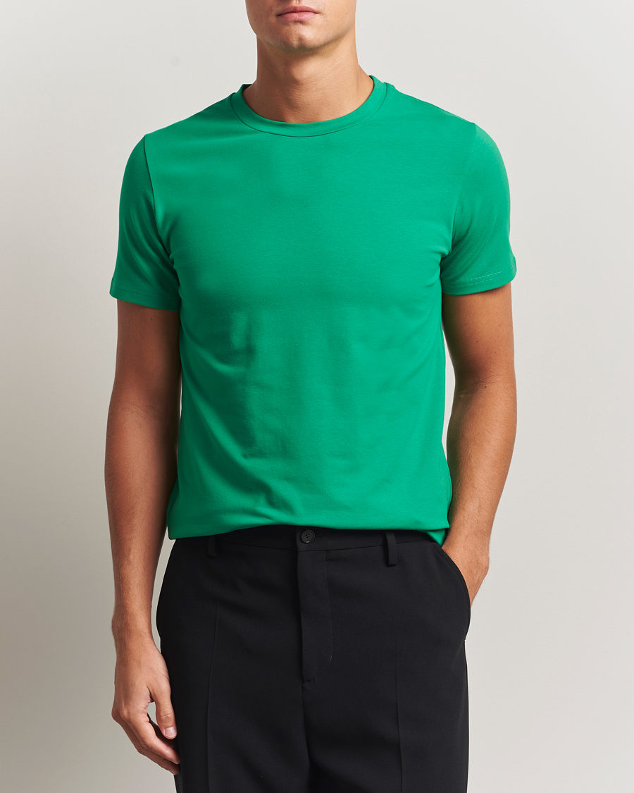 Heren | T-shirts | Filippa K | Soft Lycra T-Shirt Apple Green