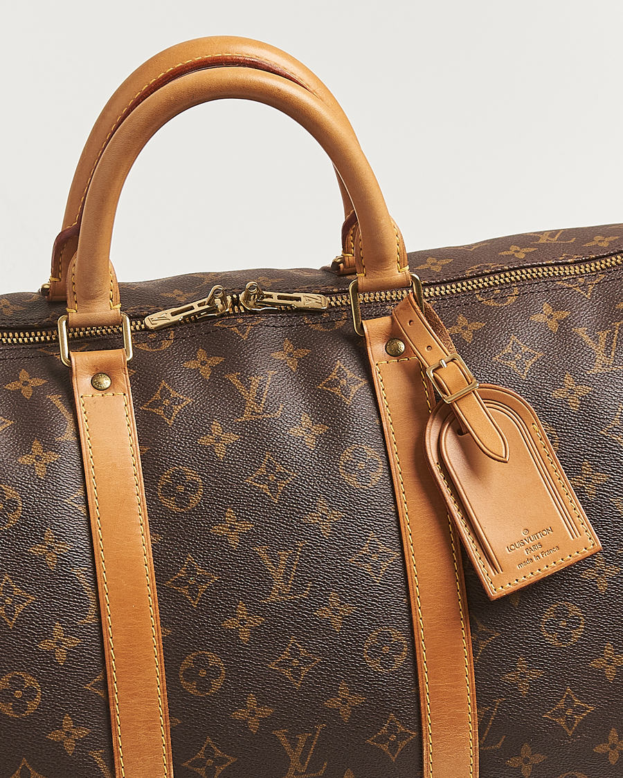 Homme | Louis Vuitton Pre-Owned Keepall Bandoulière 55 Monogram | Louis Vuitton Pre-Owned | Keepall Bandoulière 55 Monogram