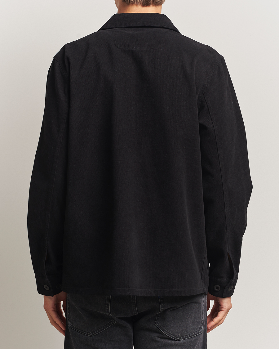 Homme | Chemises | A Day's March | Algot Cotton Lyocell Overshirt Black