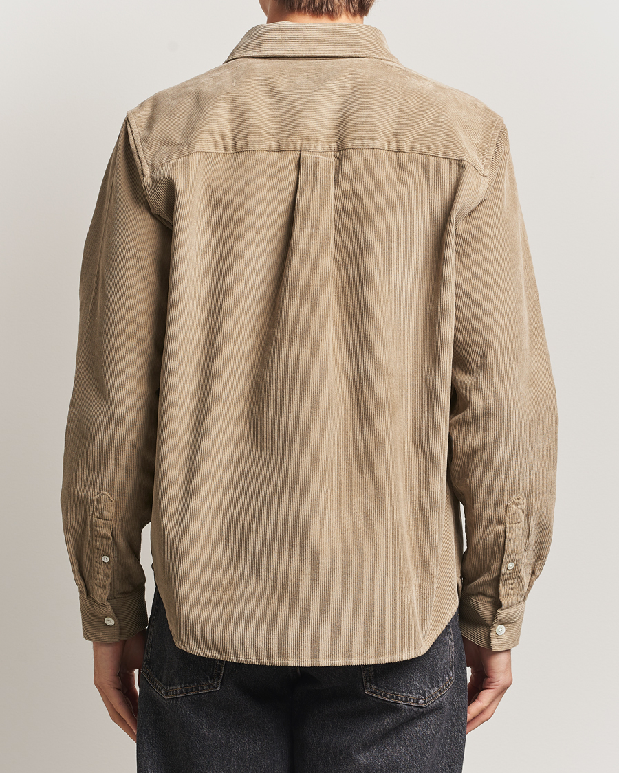 Heren | Overhemden | A Day's March | Rupert Cord Shirt Greige