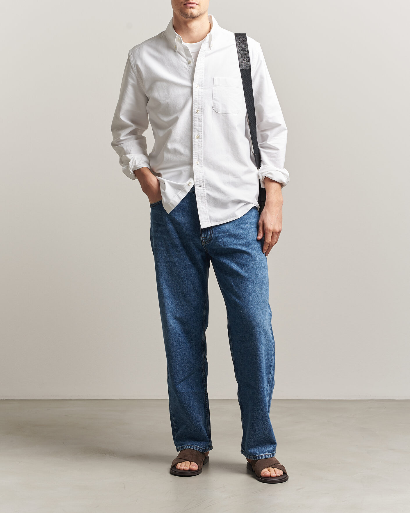 Heren | Overhemden | A Day's March | Classic Oxford Shirt White