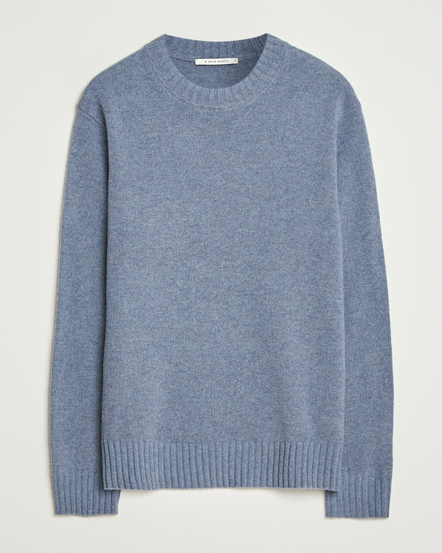 Heren | Truien | A Day's March | Marlow Lambswool Sweater Frost