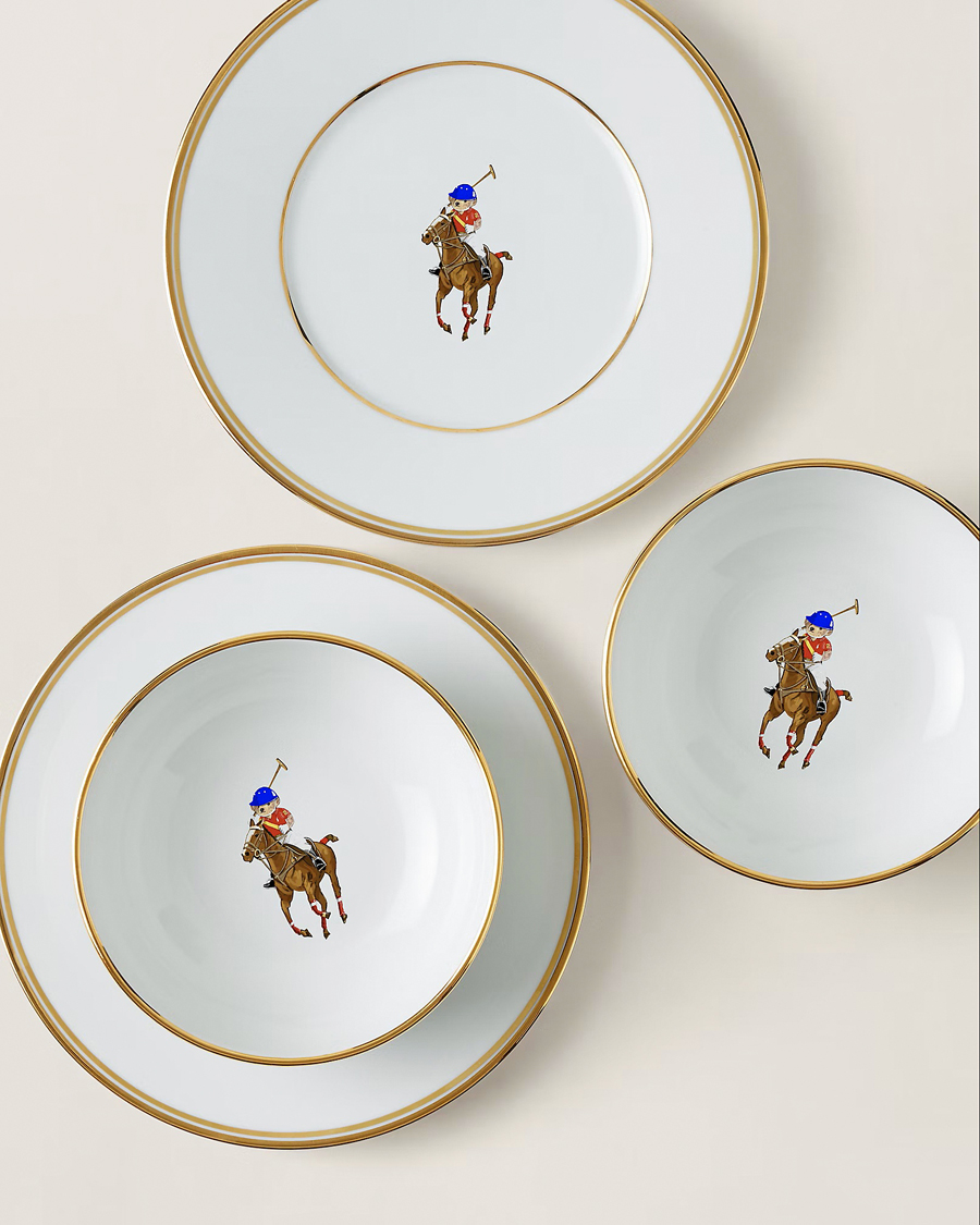 Homme | Pour La Maison | Ralph Lauren Home | Bowl and Plate Gift Set White/Gold