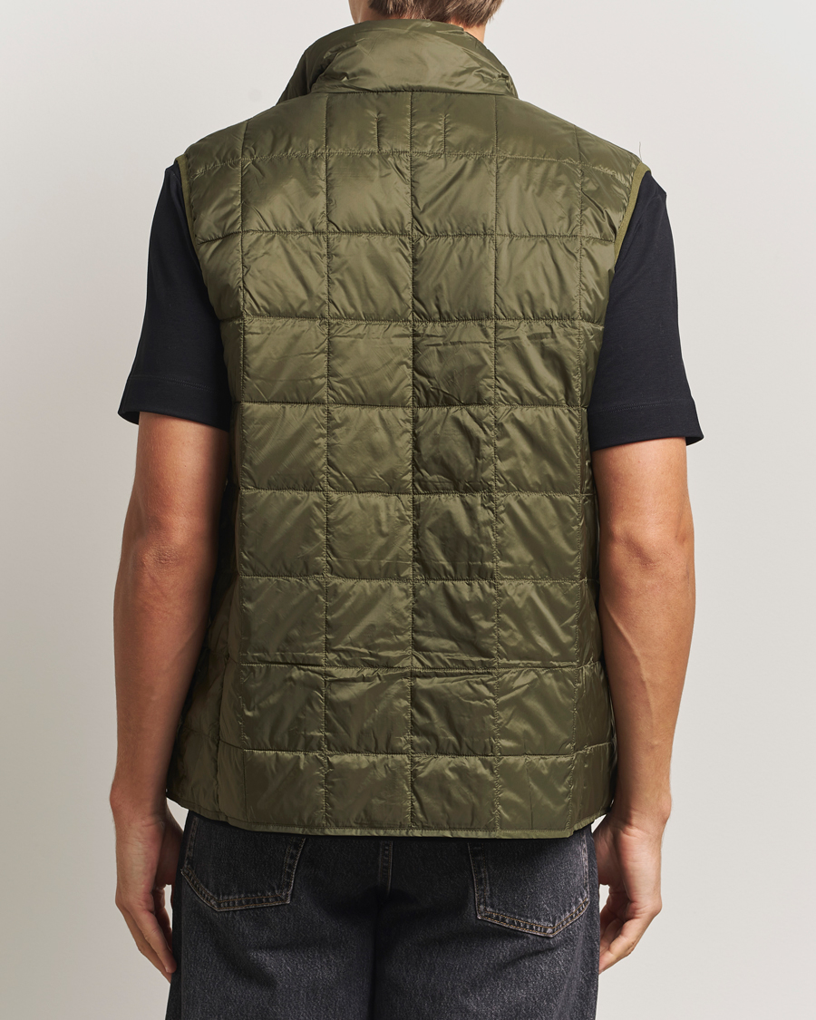 Homme | Gilets | TAION | High Neck Full Zip Lightweight Down Vest Dark Olive