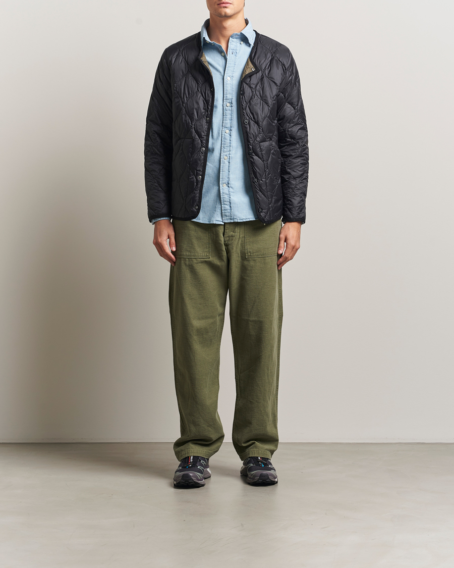 Heren | Jassen | TAION | Military Crew Neck Down Jacket Black