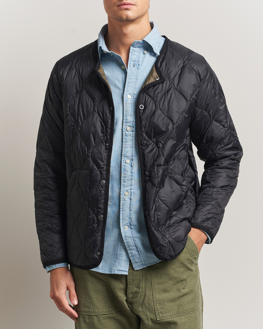 Heren | Jassen | TAION | Military Crew Neck Down Jacket Black