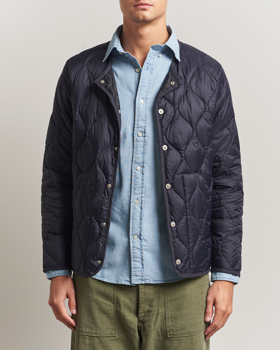 Homme | Manteaux Et Vestes | TAION | Military Crew Neck Down Jacket Navy