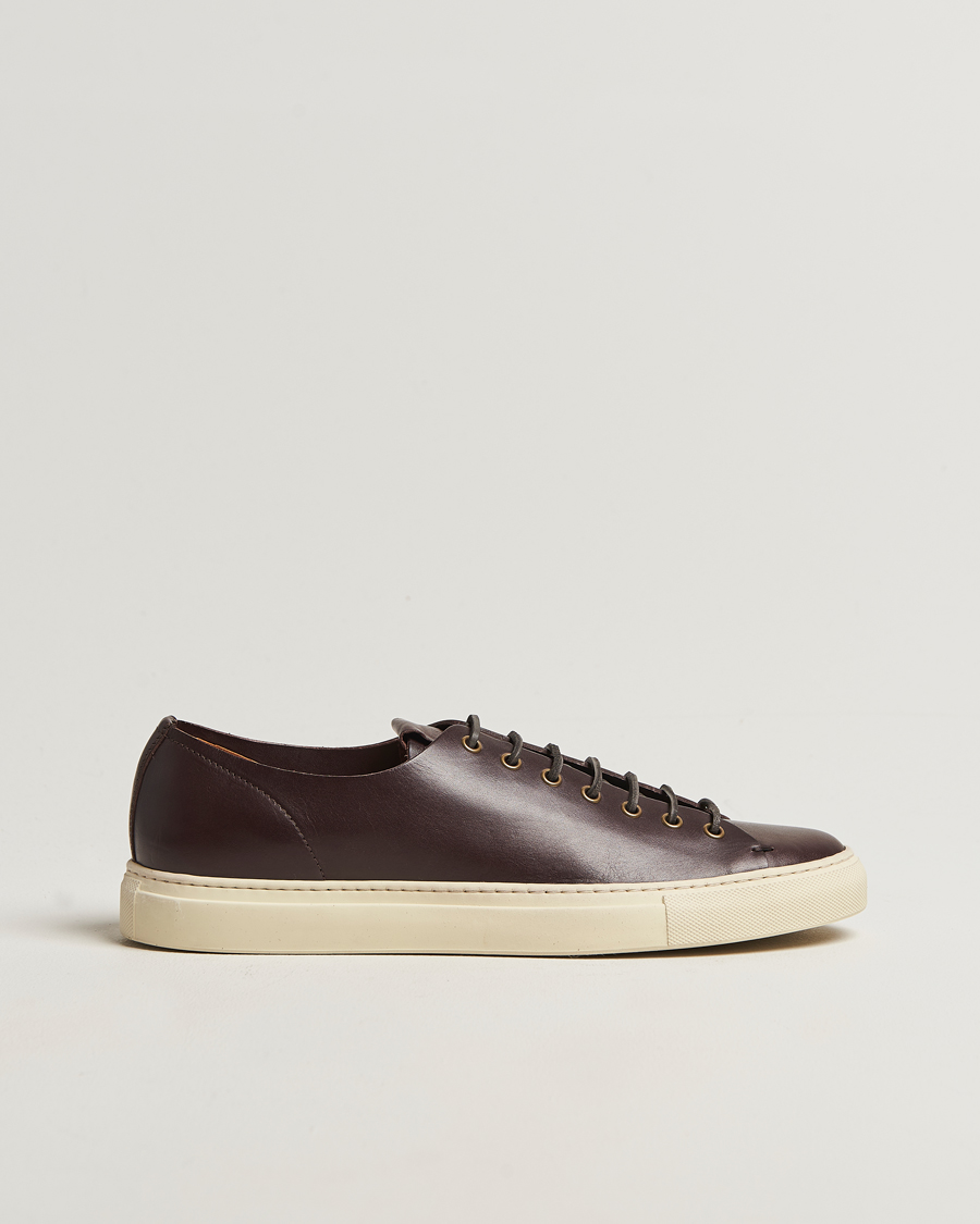 Homme | Baskets | Buttero | Tanino Leather Sneaker Dark Brown