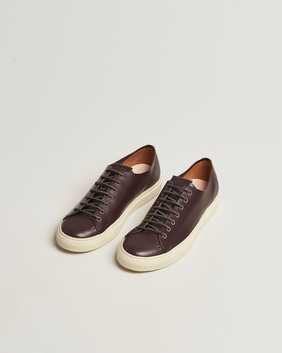 Homme | Baskets | Buttero | Tanino Leather Sneaker Dark Brown